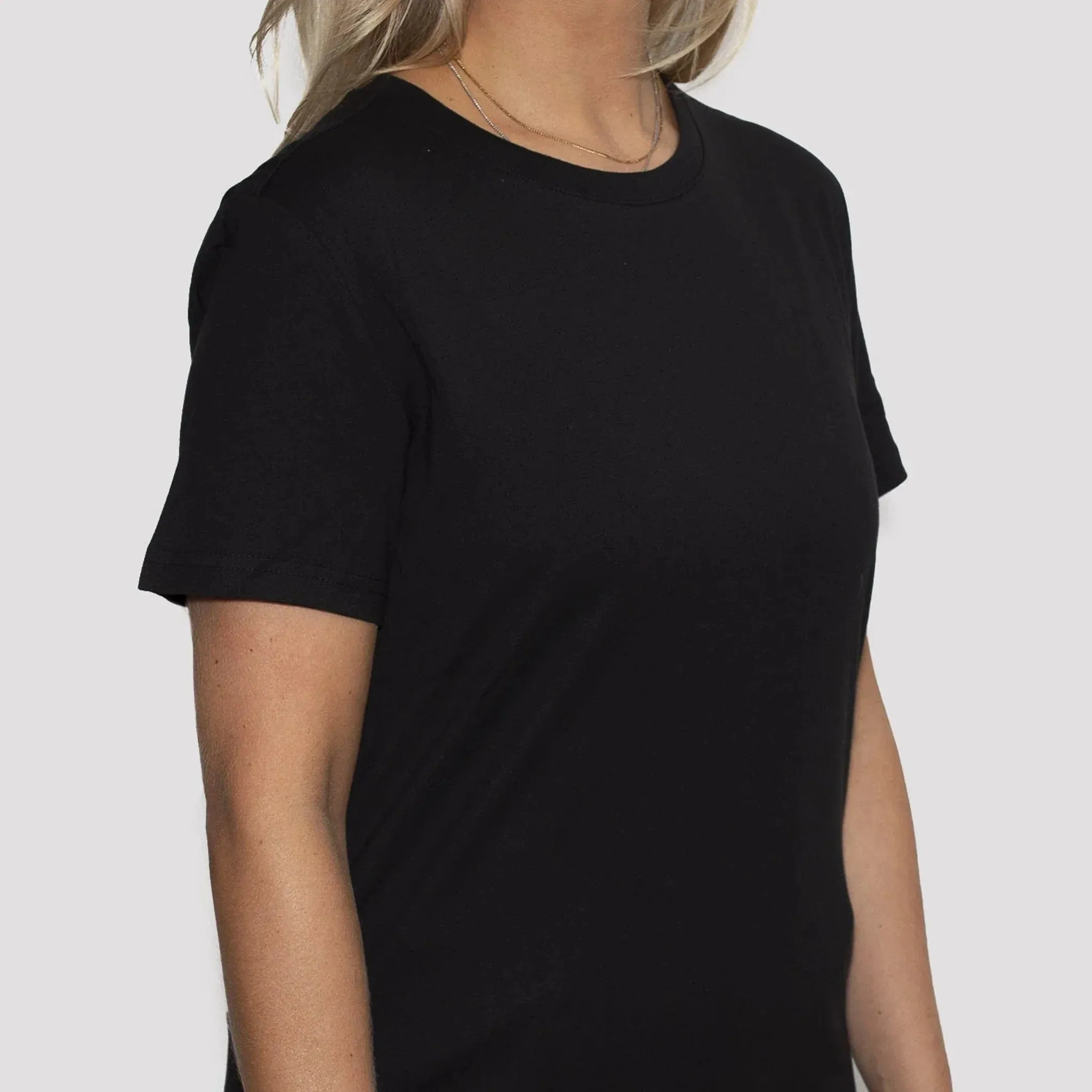 3 Pack | Women’s T-Shirts, Recycled Cotton, Black