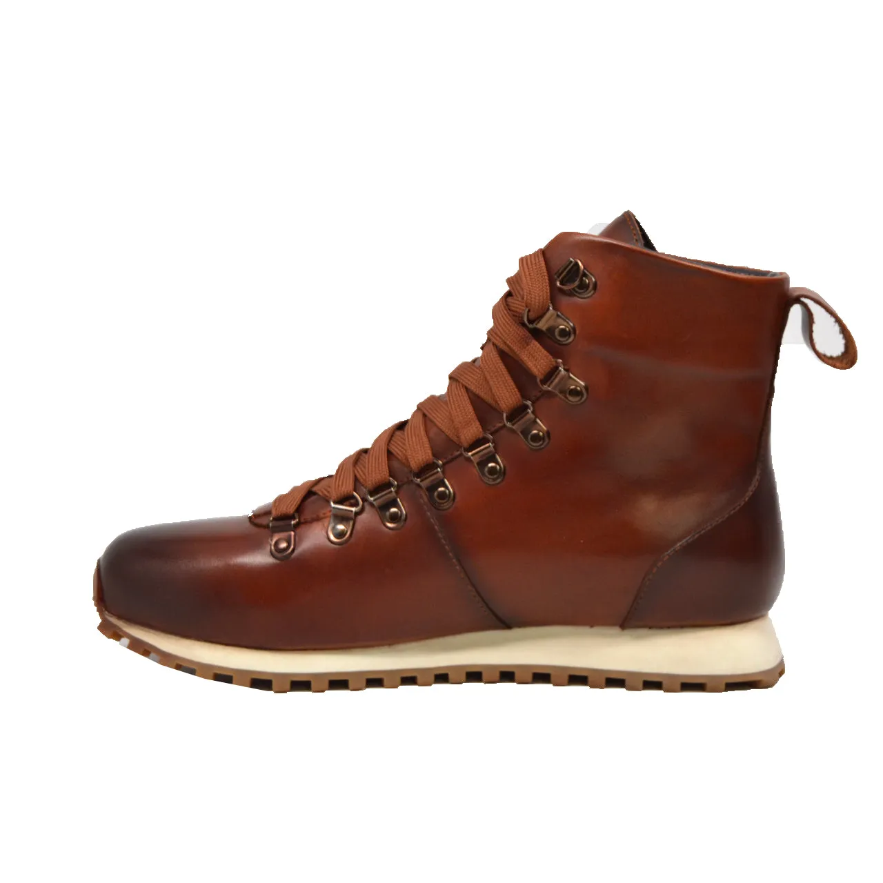 Alpine GT Boots: Handcrafted Leather-Suede Everyday Shoes - Hightop British Collection