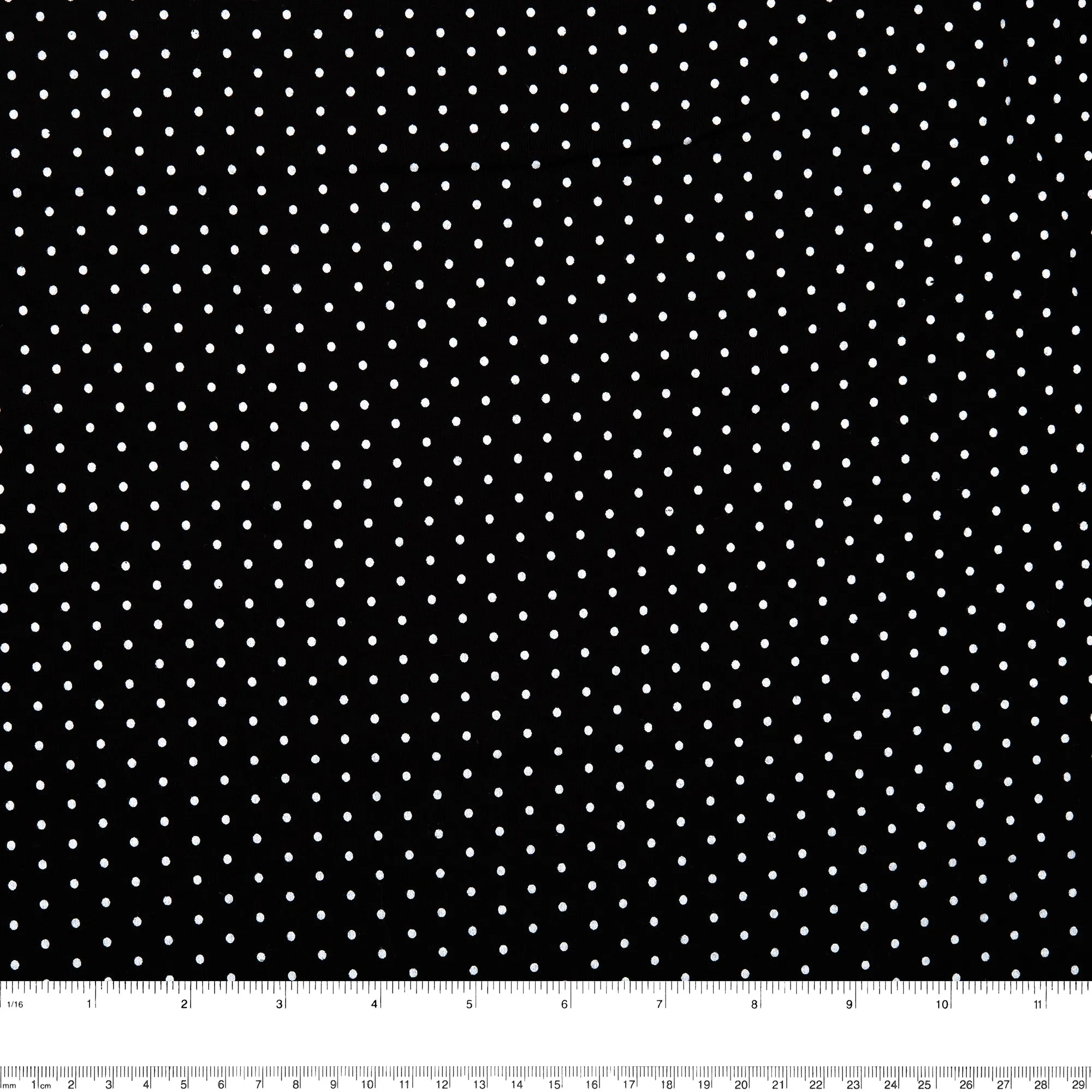 BAMBOO - Printed knit - Dots - Black