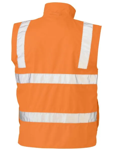 Bisley 3M Taped Hi Vis Rail Wet Weather Vest BV0364T