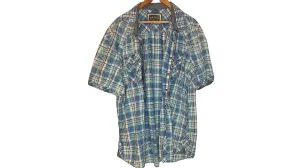 BKE Vintage Plaid Short Sleeve Shirt, 3x