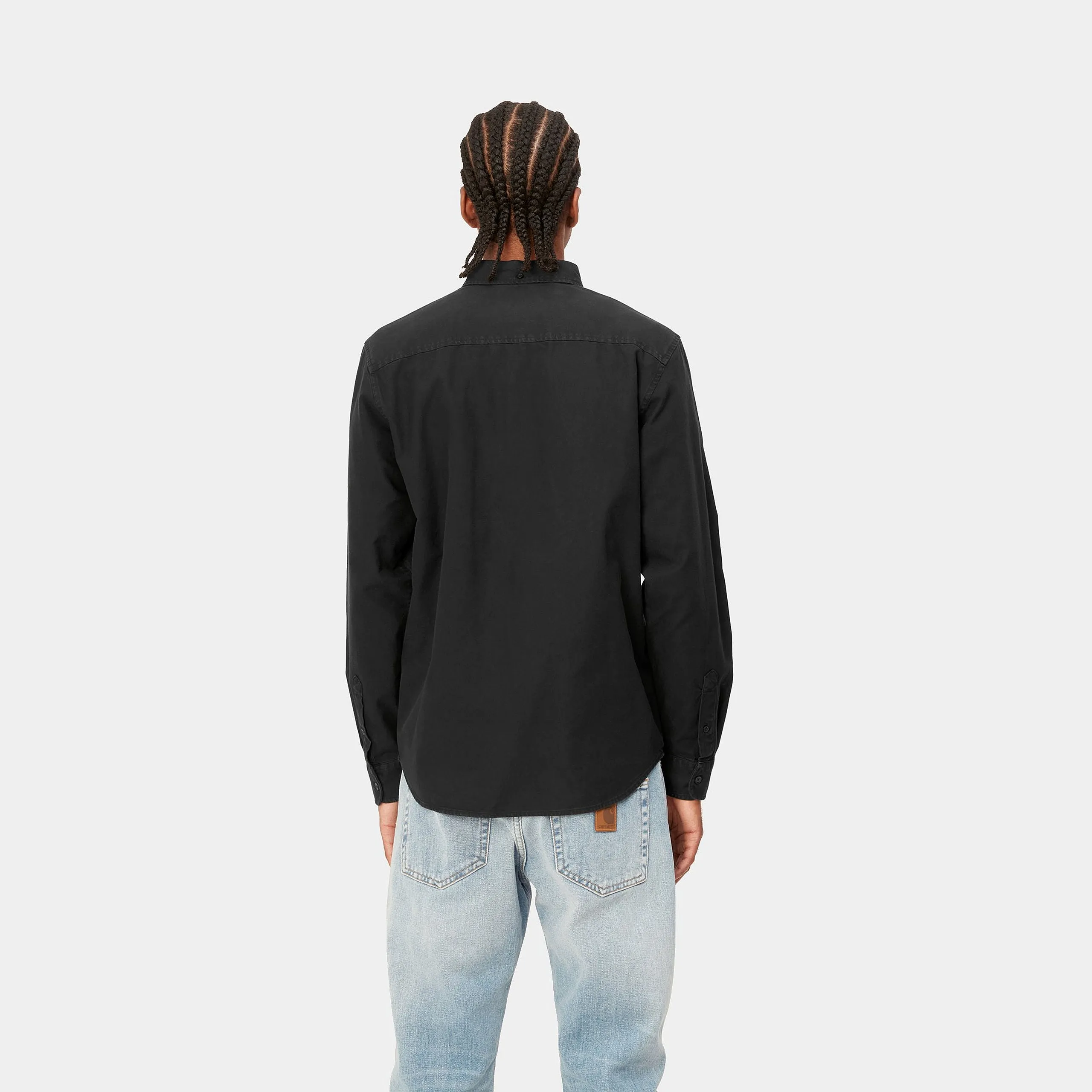 Carhartt WIP Bolton Shirt - Black Rinsed