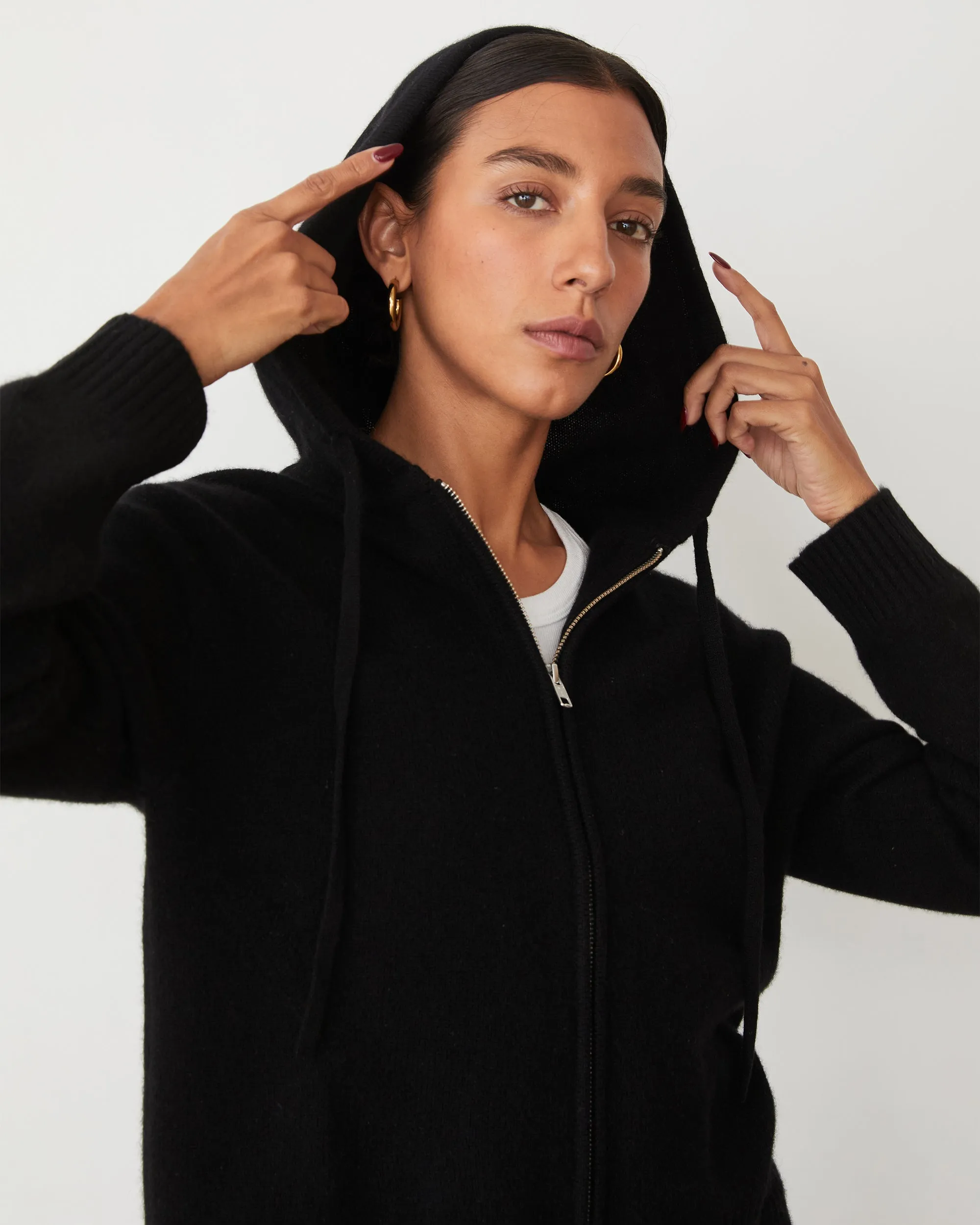 Cashmere Zip Up Hoody