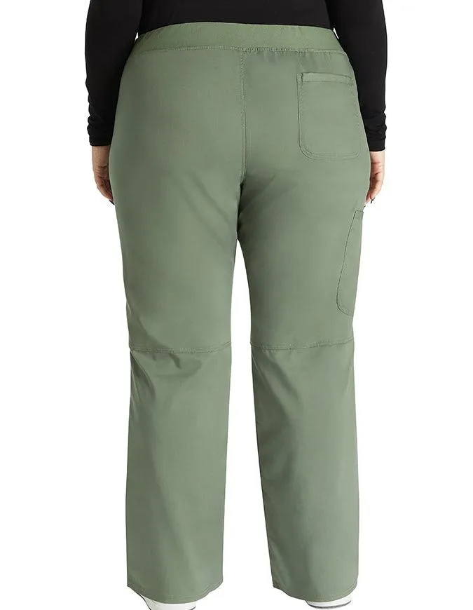 Cherokee Workwear WW Revolution Women's Mid Rise Straight Leg Pull-on Pant