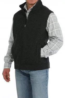 Cinch Men's Wool Bonded Vest in Black