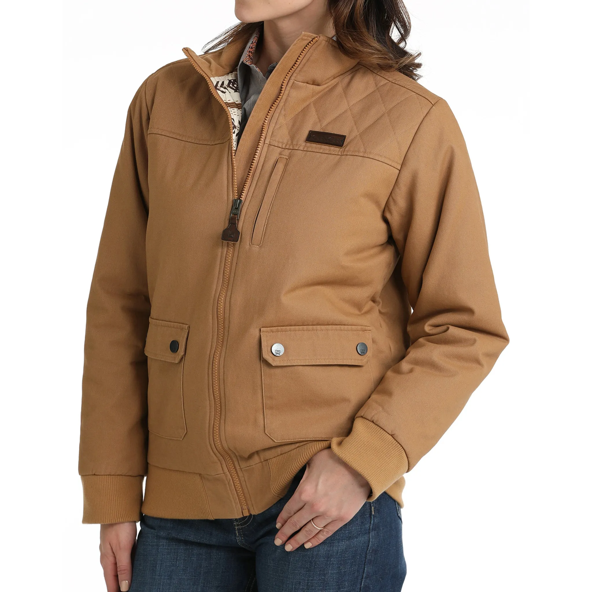 Cinch Women's Canvas Bomber Jacket