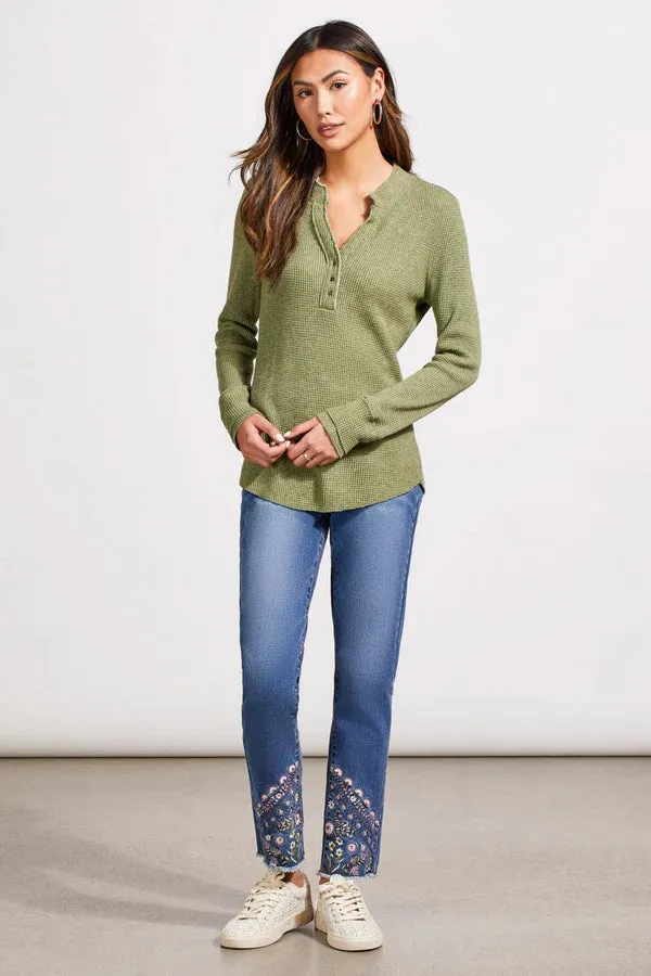 Clover Leaf Henley Top