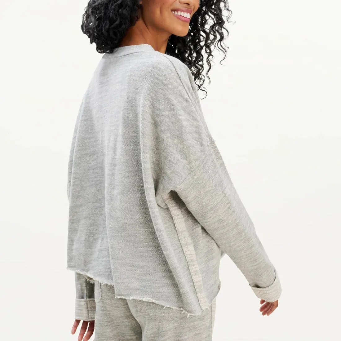 Dolan Heathered Pullover (Mid Grey)