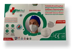 Ekomed Medical Technologies Foldable Breathing Mask FFP2-NR (20 Pack)