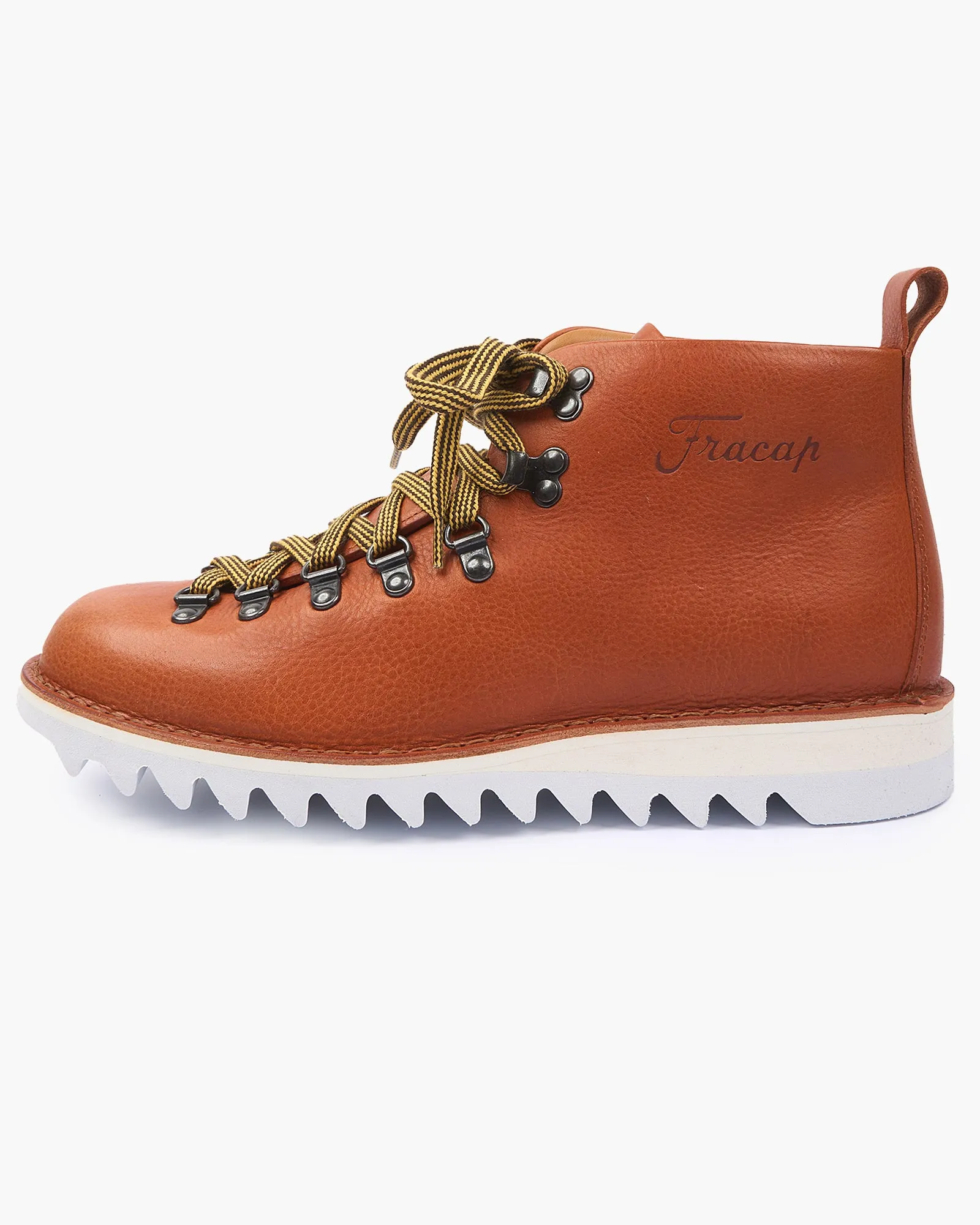 Fracap M120 Magnifico Leather Boots - Arancio / White Ripple Sole