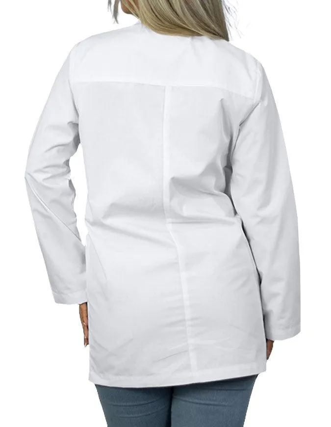 Free Embroidery Heedfit Unisex 31 Inches Three Pocket White Consultation Coat