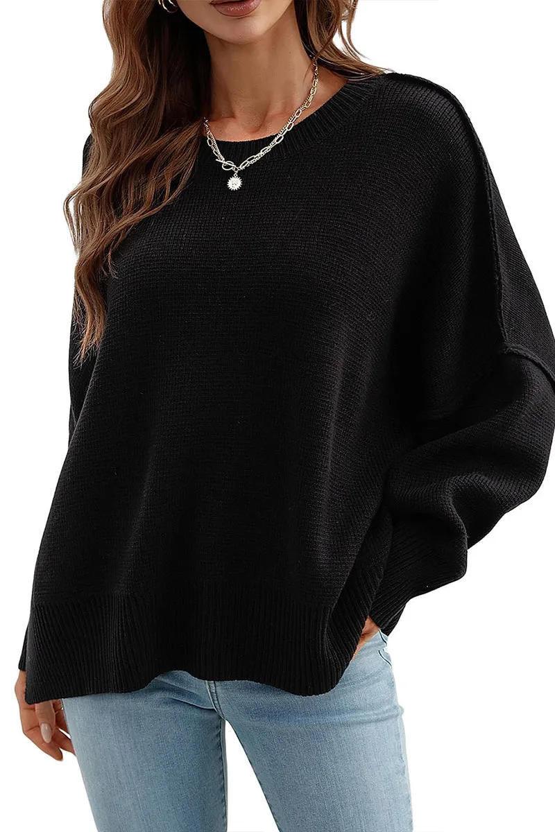 HWS1130 Luxe Layer Oversized Sweater