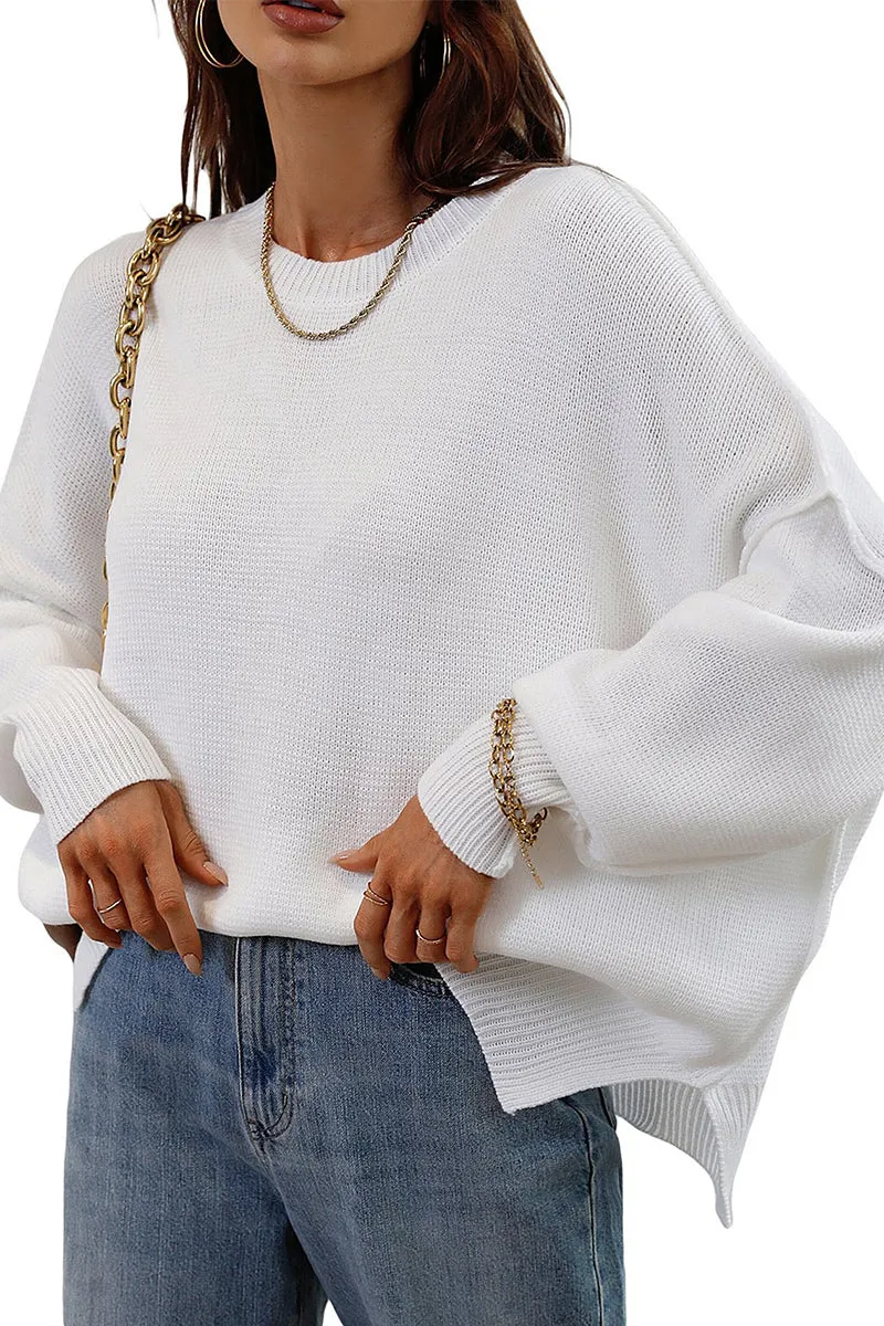 HWS1130 Luxe Layer Oversized Sweater