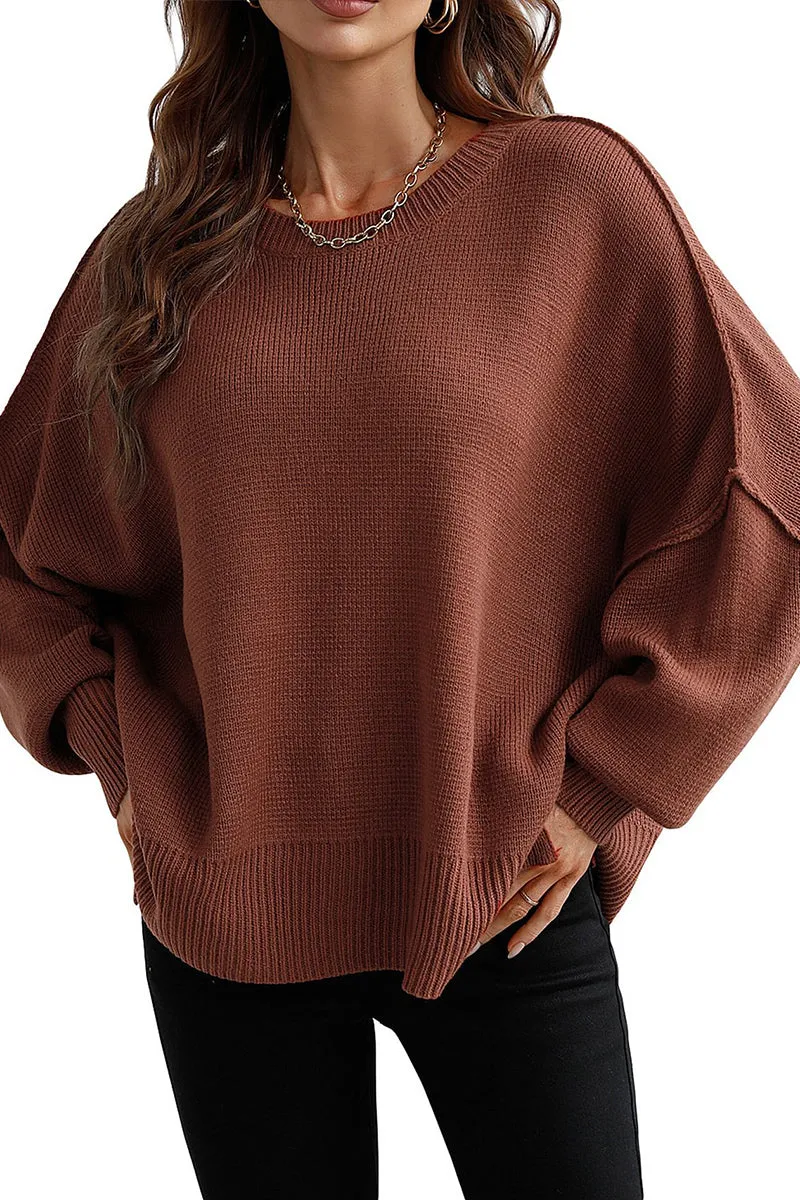 HWS1130 Luxe Layer Oversized Sweater