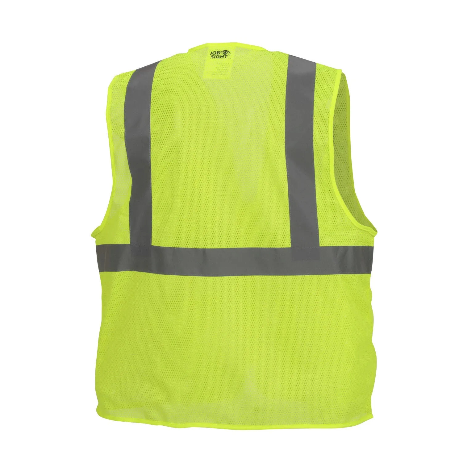 Job Sight Class 2 Zip-Up Mesh Vest