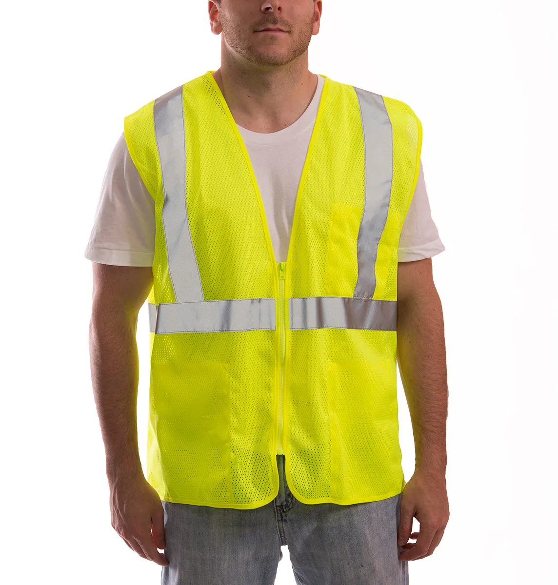 Job Sight Class 2 Zip-Up Mesh Vest