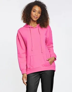 Ladies Pullover Hood, Dark Pink