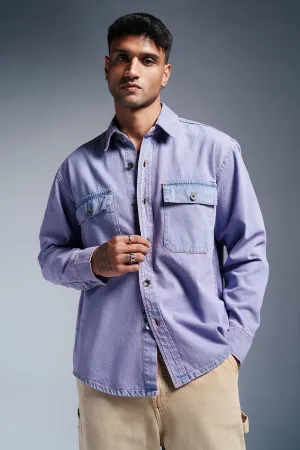 Lavender Fury Men's Denim Jacket