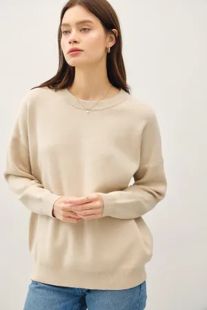 Lennox Basic Blouson Sleeve Pullover Sweater