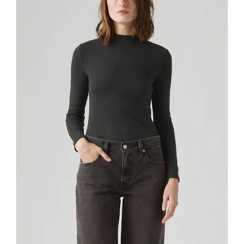 Levi Effortless Long Sleeve Top - CAVIAR