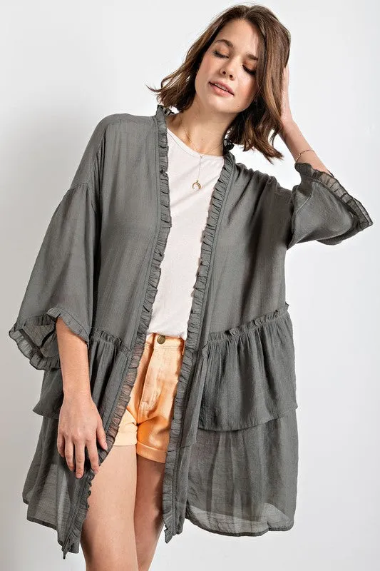 Make a Way Ruffle Cardigan