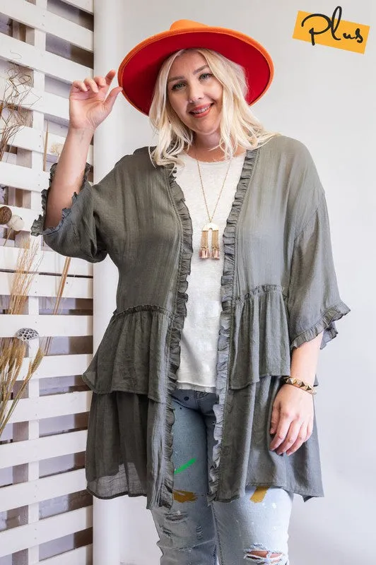 Make a Way Ruffle Cardigan