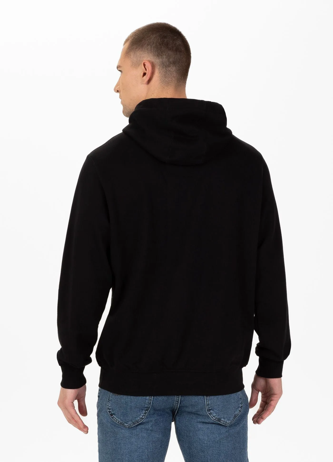 Men's Hoodie Terry Black Brand