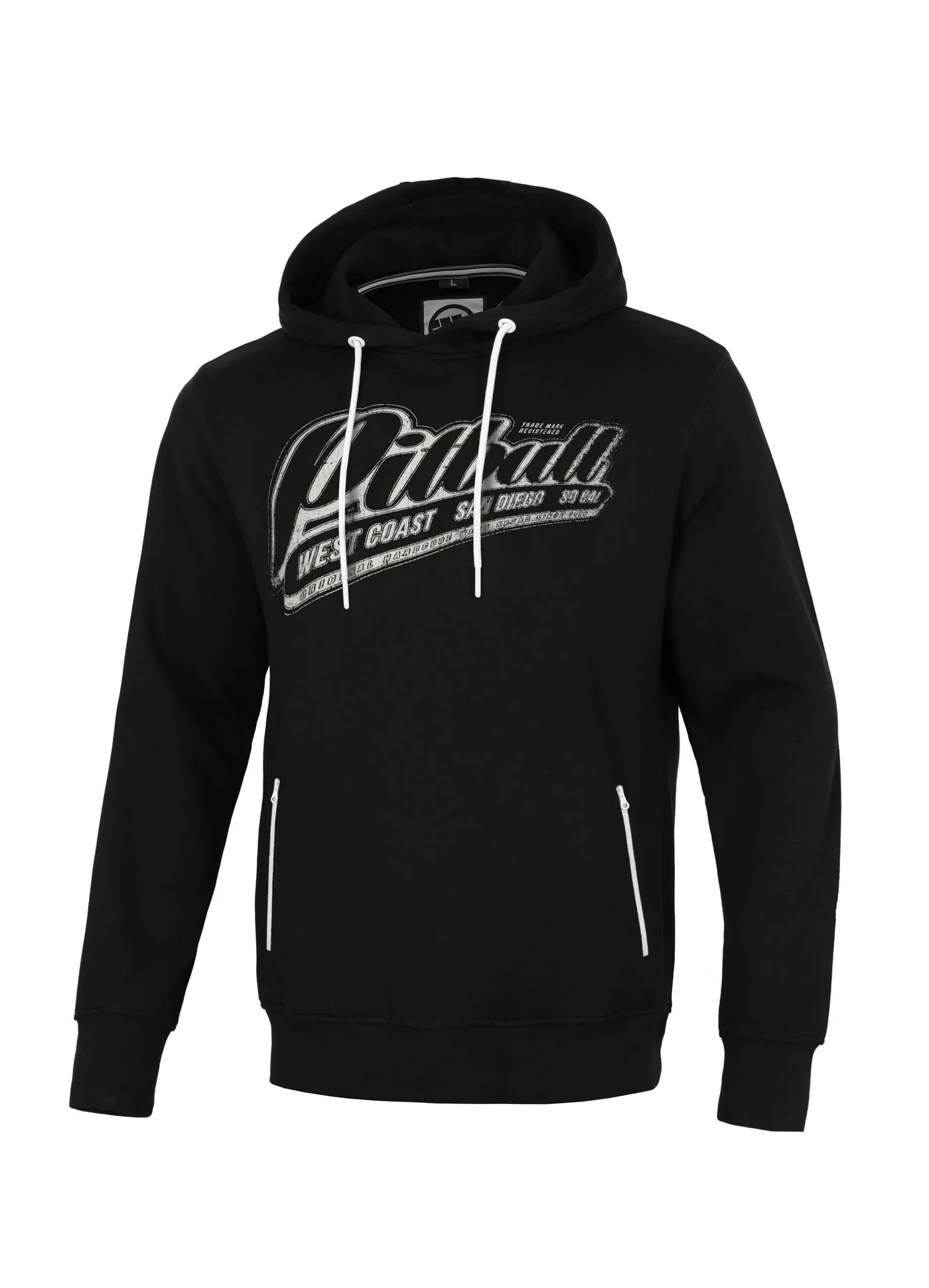 Men's Hoodie Terry Black Brand