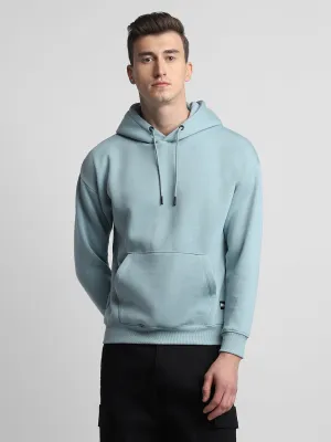 Men's Sea Green Hooded Sweatshirt