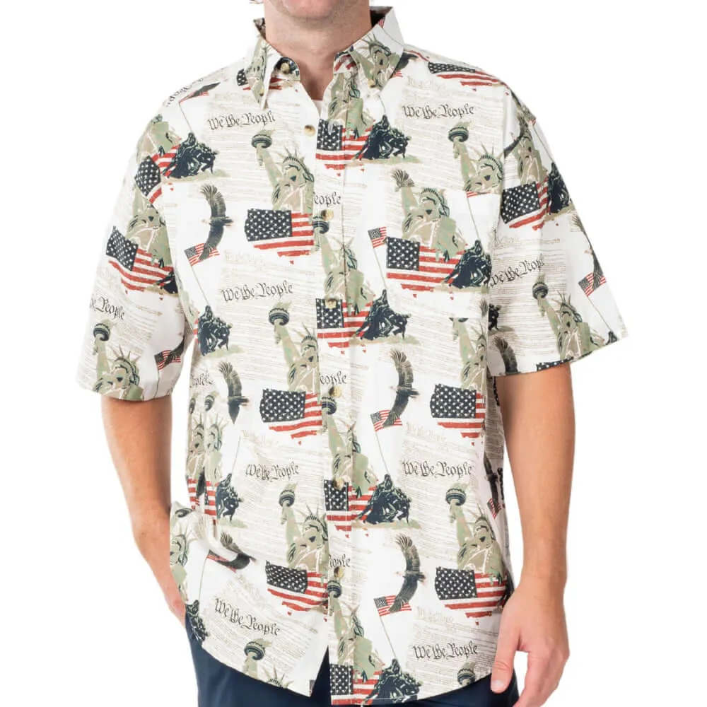 Men's USA Icons Button-Down Bundle of 3 Shirts