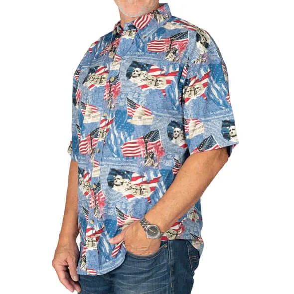 Men's USA Icons Button-Down Bundle of 3 Shirts