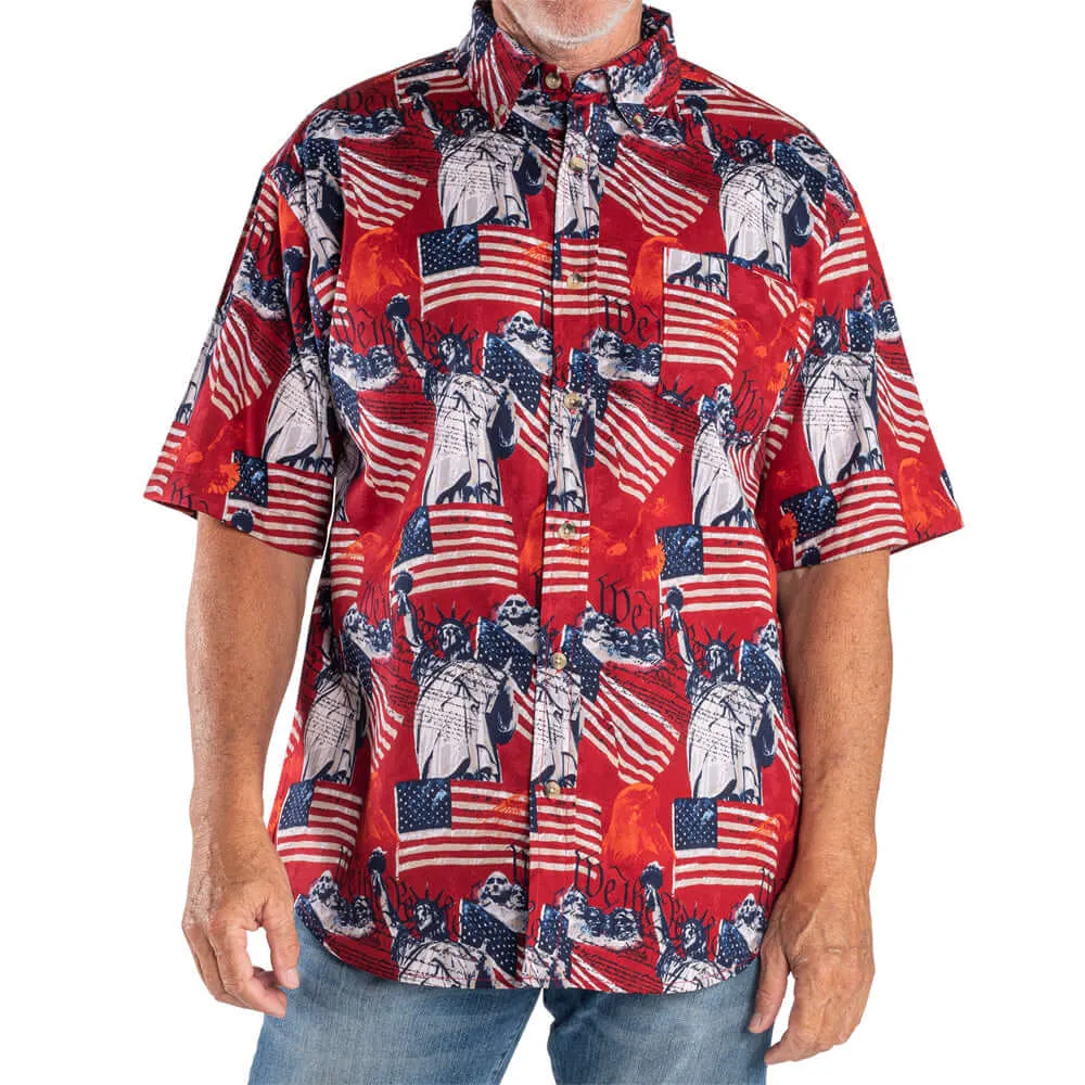 Men's USA Icons Button-Down Bundle of 3 Shirts