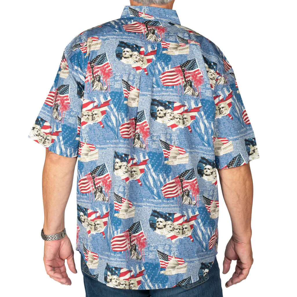 Men's USA Icons Button-Down Bundle of 3 Shirts