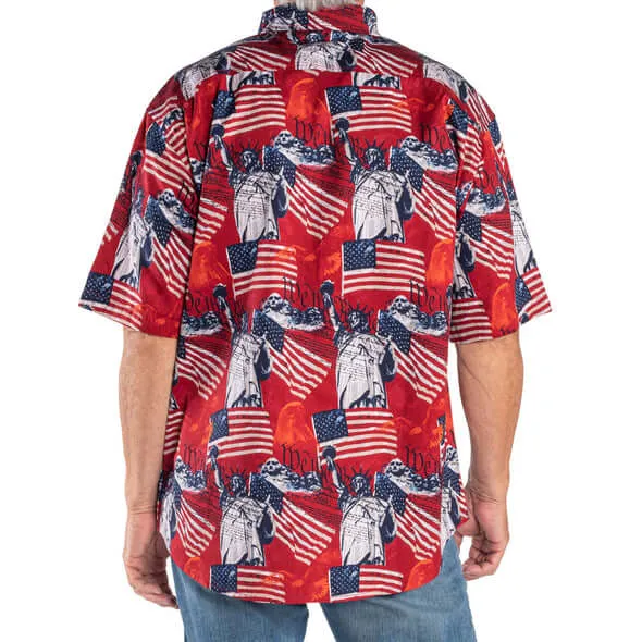 Men's USA Icons Button-Down Bundle of 3 Shirts