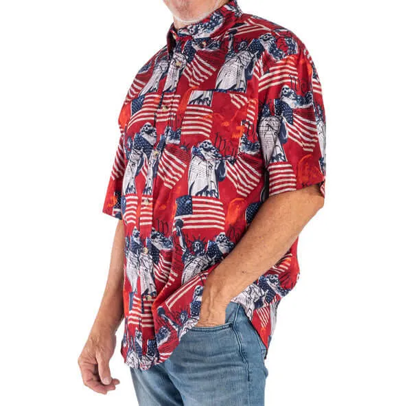 Men's USA Icons Button-Down Bundle of 3 Shirts