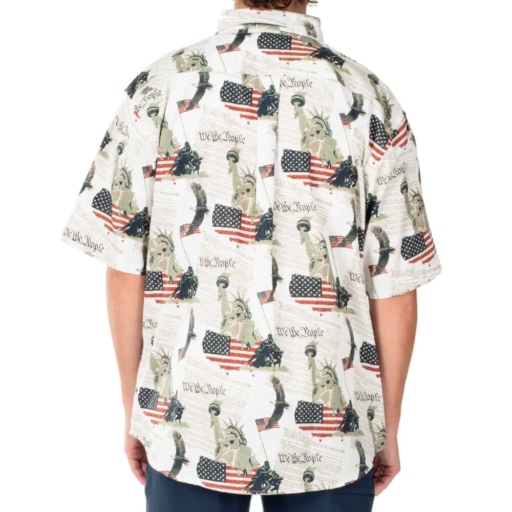 Men's USA Icons Button-Down Bundle of 3 Shirts