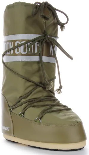 Moon Boot Mb Icon Nylon In Khaki For Women