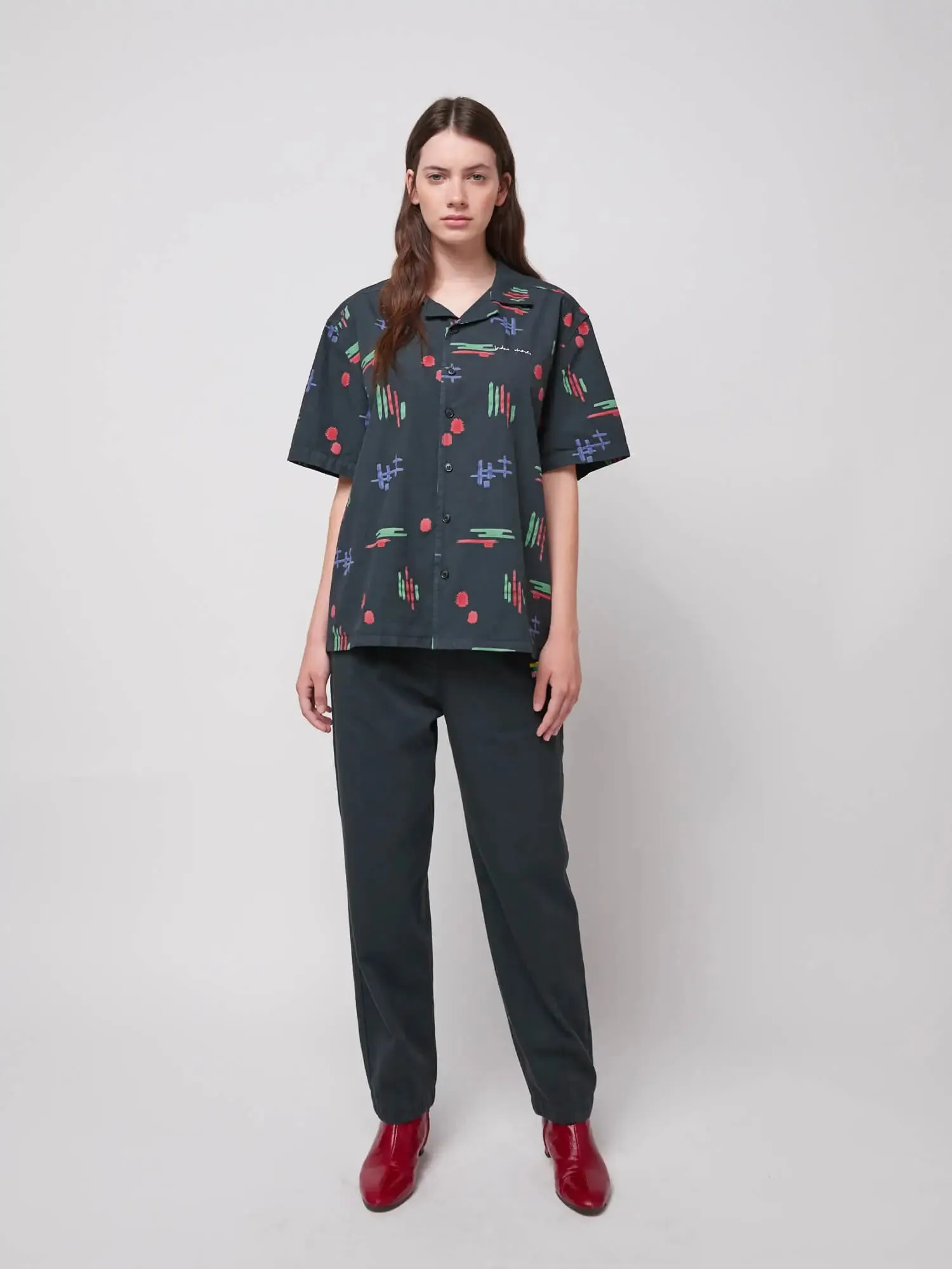 Multicolor print unisex shirt