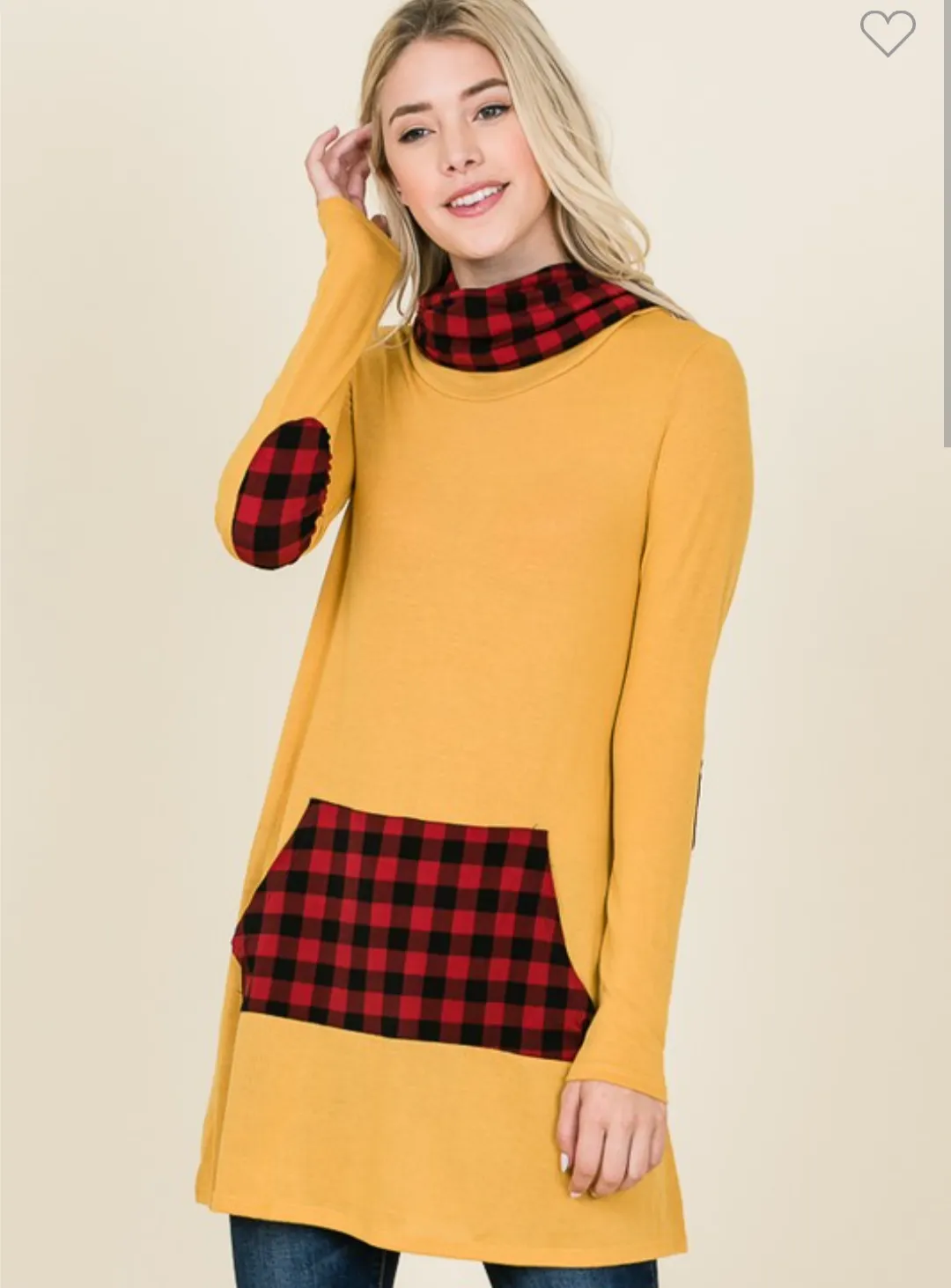 Mustard & Plaid Hoodie