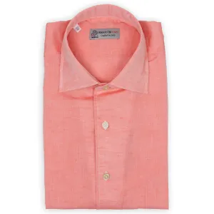 Pink Cotton & Linen Long Sleeve Shirt