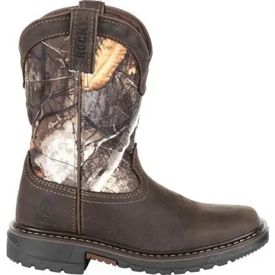 ROCKY BIG KIDS' RIDE FLX WATERPROOF WESTERN BOOT RKW0258Y