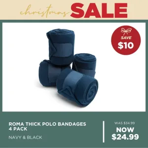 Roma Thick Polo Bandages 4 Pack