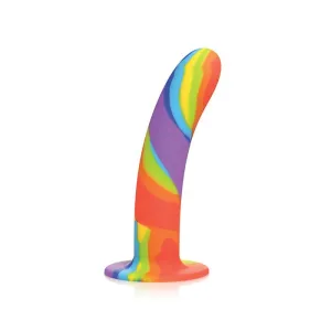 Simply Sweet Rainbow Silicone Dildo