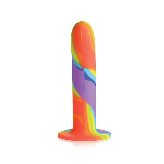 Simply Sweet Rainbow Silicone Dildo