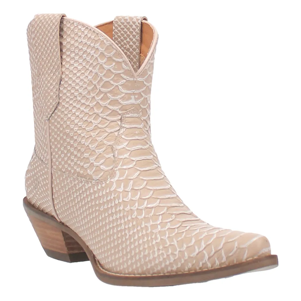 Sorta Sweet Snake Print Snip Toe Cowboy Booties