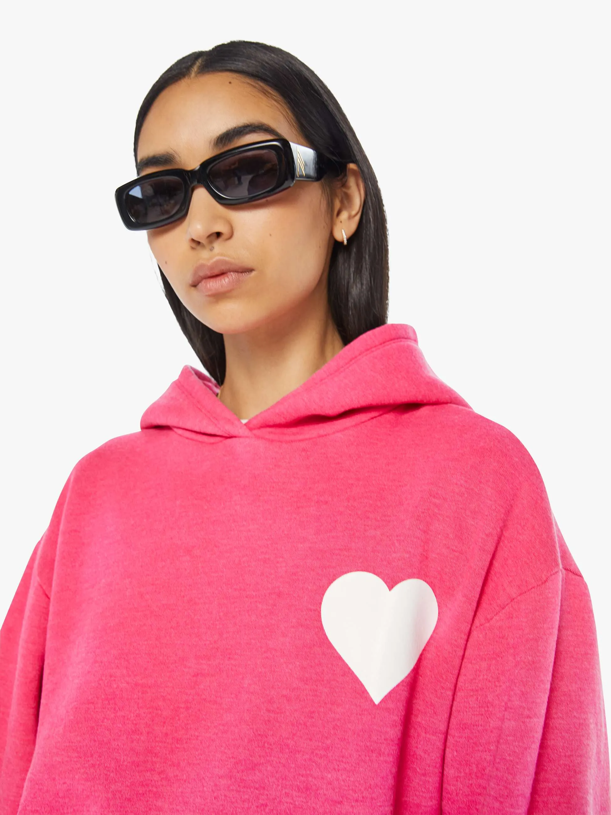 SPRWMN Heart Hoodie - Hot Pink