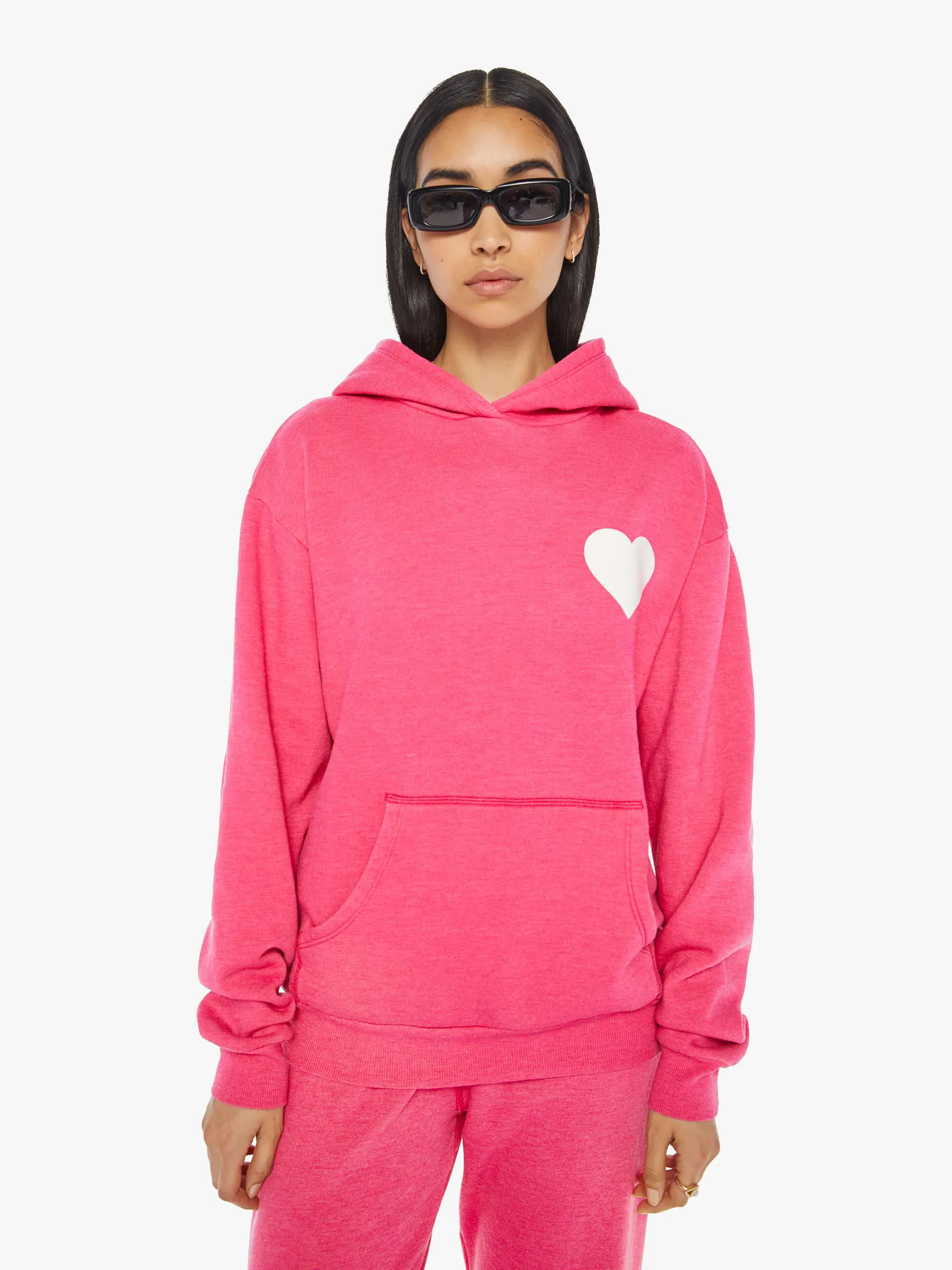 SPRWMN Heart Hoodie - Hot Pink