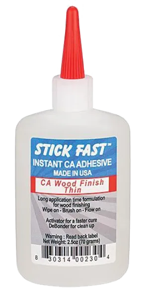 Stick Fast CA - Wood Finish -  Thin 2.5 oz