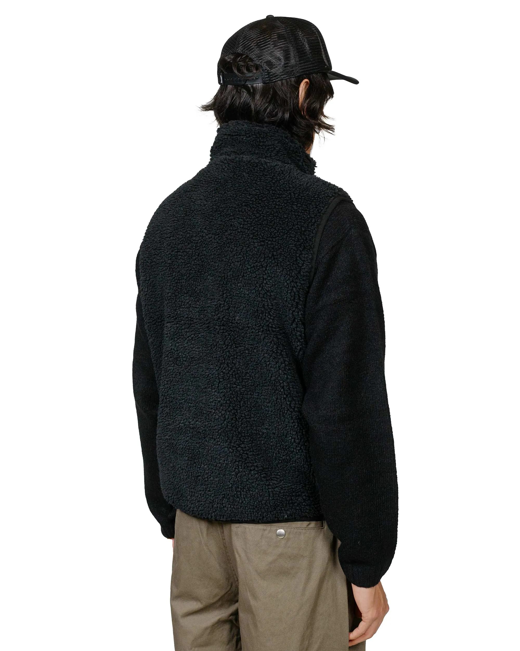 Stüssy Sherpa Reversible Vest Black