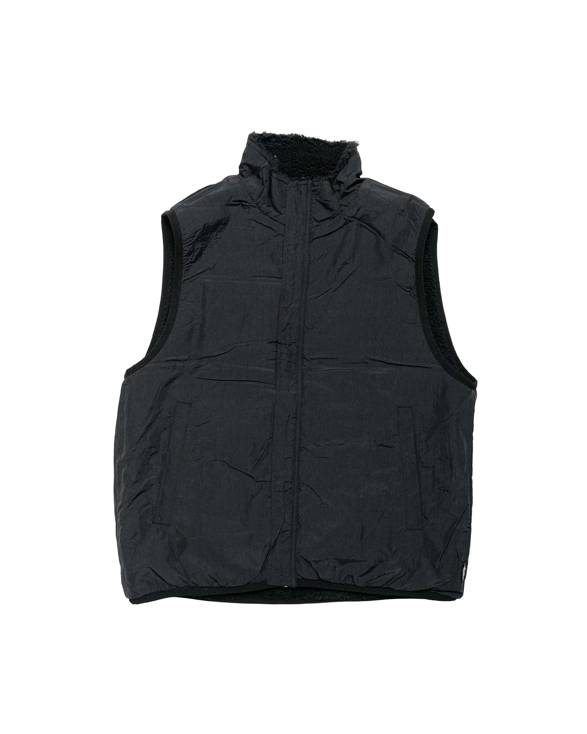 Stüssy Sherpa Reversible Vest Black